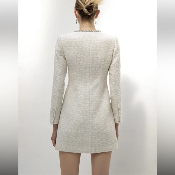 My dearest Queenie Tweed Mini Dress size XS NWT - Picture 9 of 16